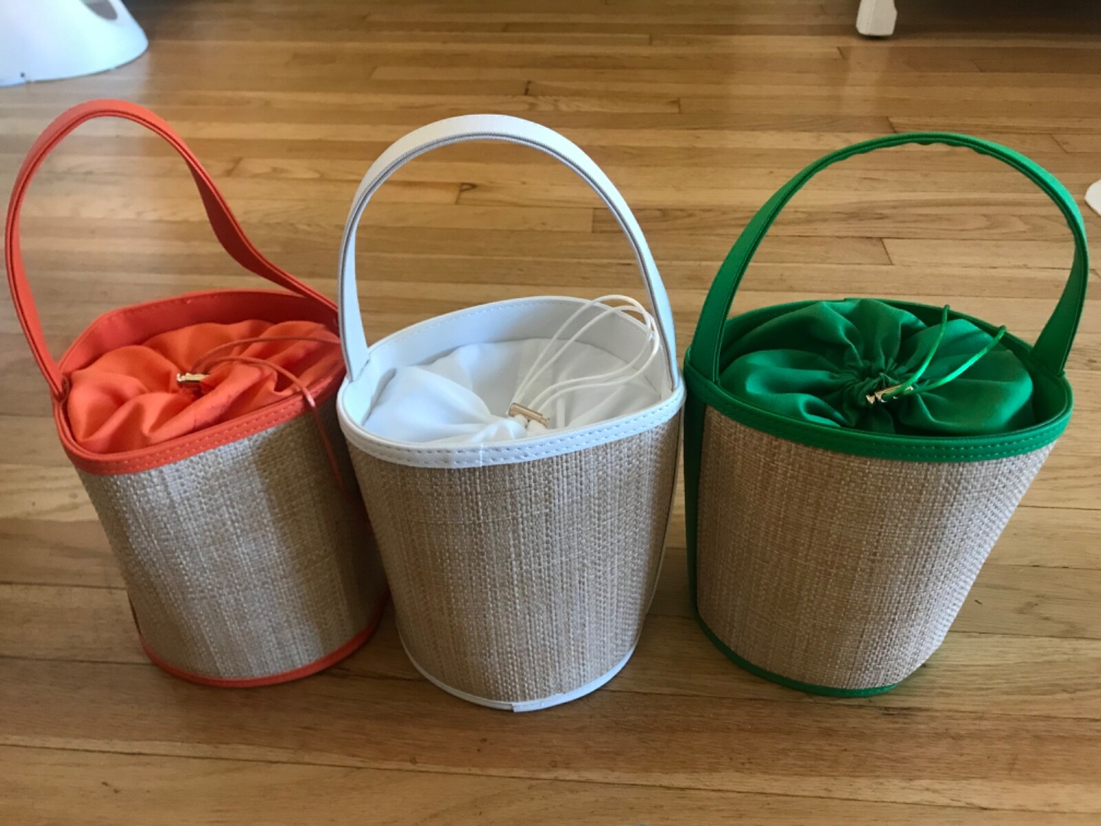Neiman Marcus Summer Beauty Woven Cylinder Tote Bag ~ Choose Your Color