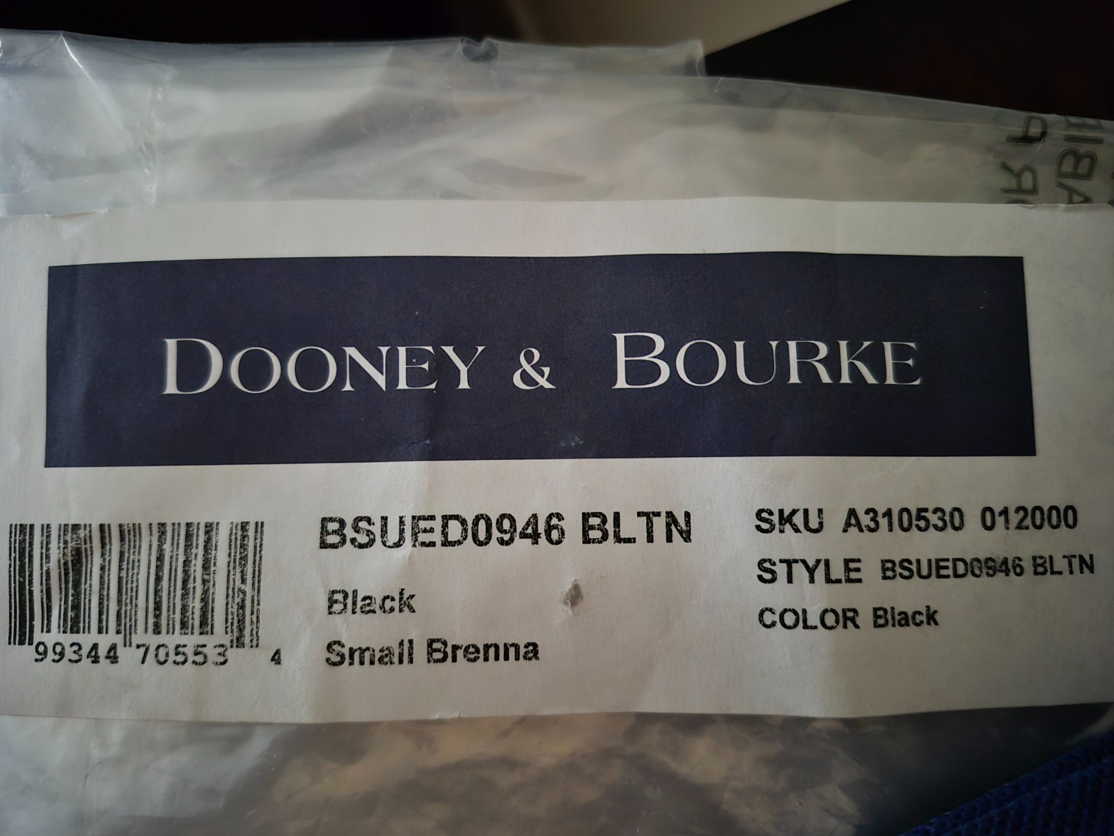 DOONEY AND BOURKE BLACK SUEDE SMALL BRENNA