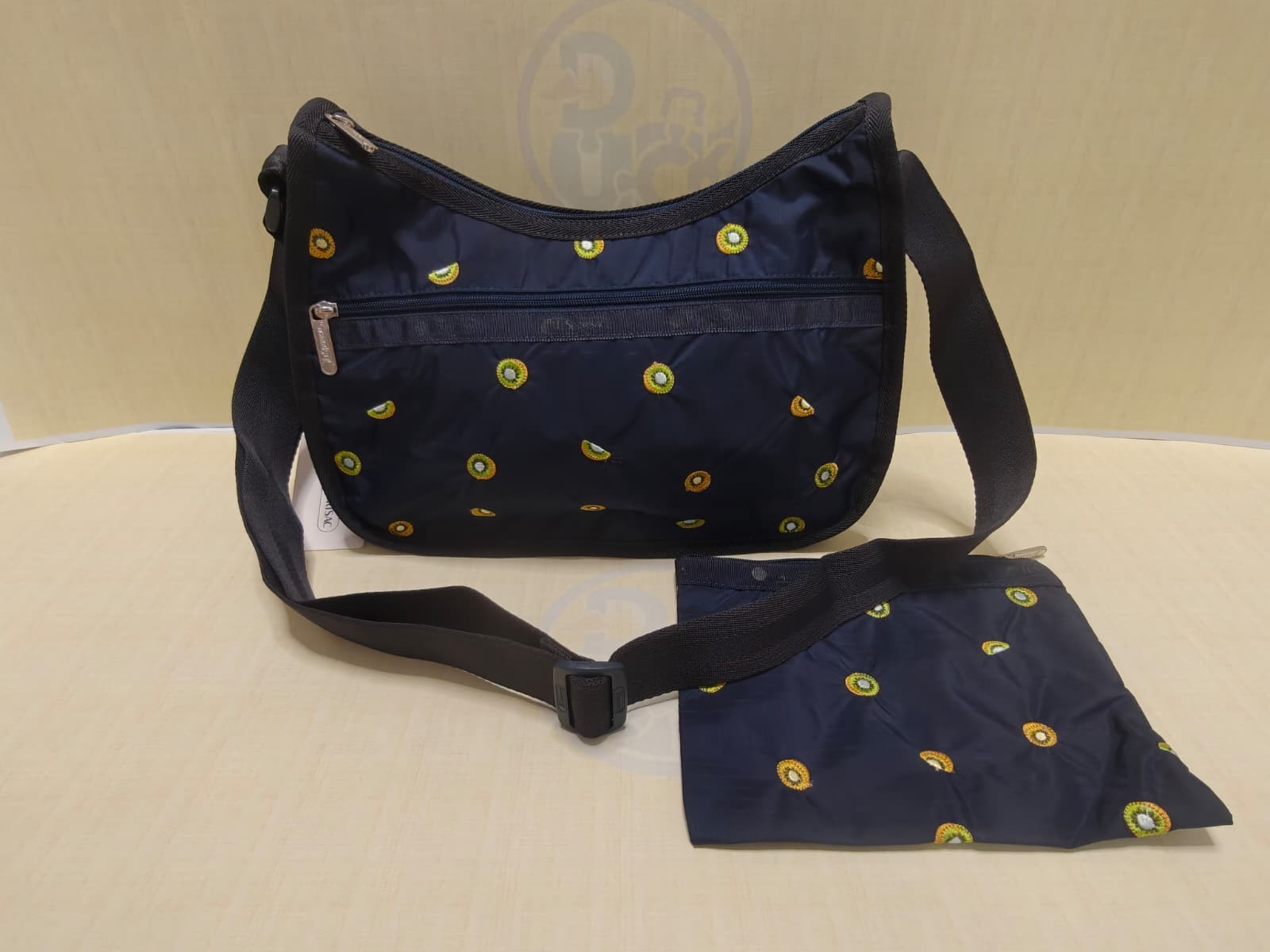 US STOCK & SHIP LeSportsac Kiwi embroidery Classic Hobo LSU