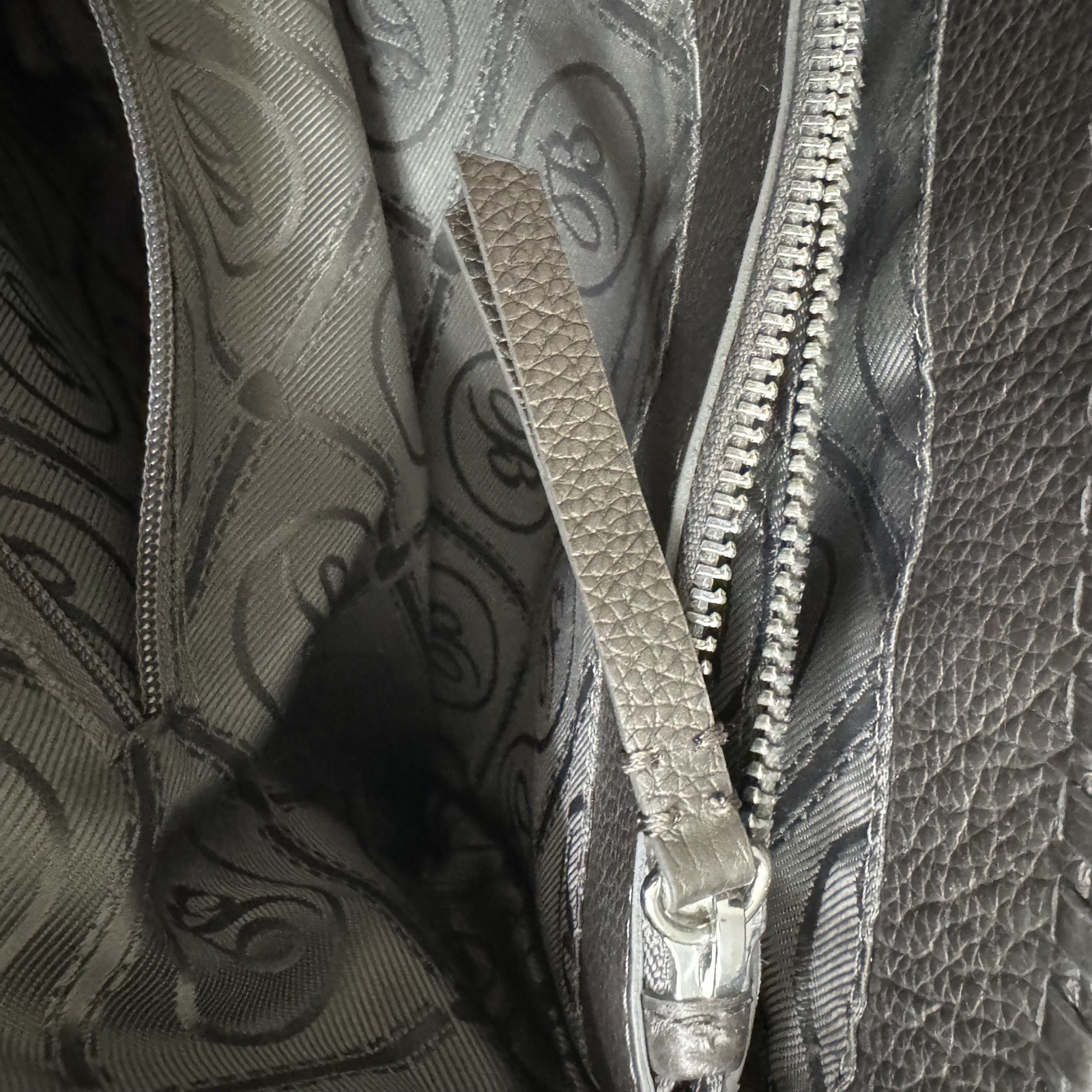 BRIGHTON FERRARA COLLECTION PEWTER GABRIELLA MEDALLION TASSELED TOTE PURSE