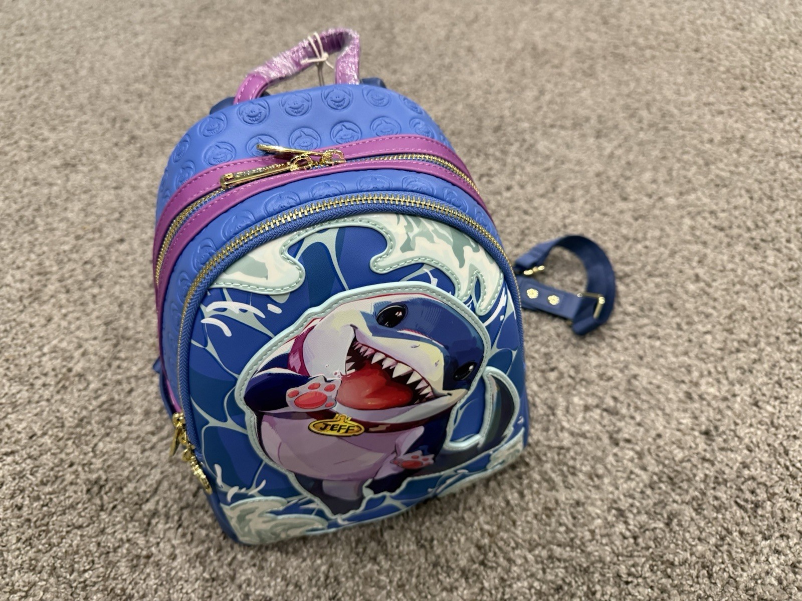NEW With Tags MARVEL Loungefly Jeff The Shark Mini Backpack