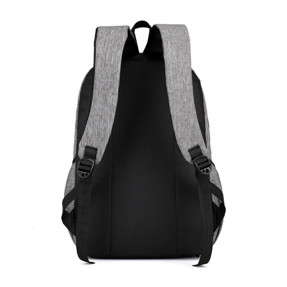 3pcs Set Men Women Backpack Bookbag School Travel Laptop Rucksack Zipper Bag