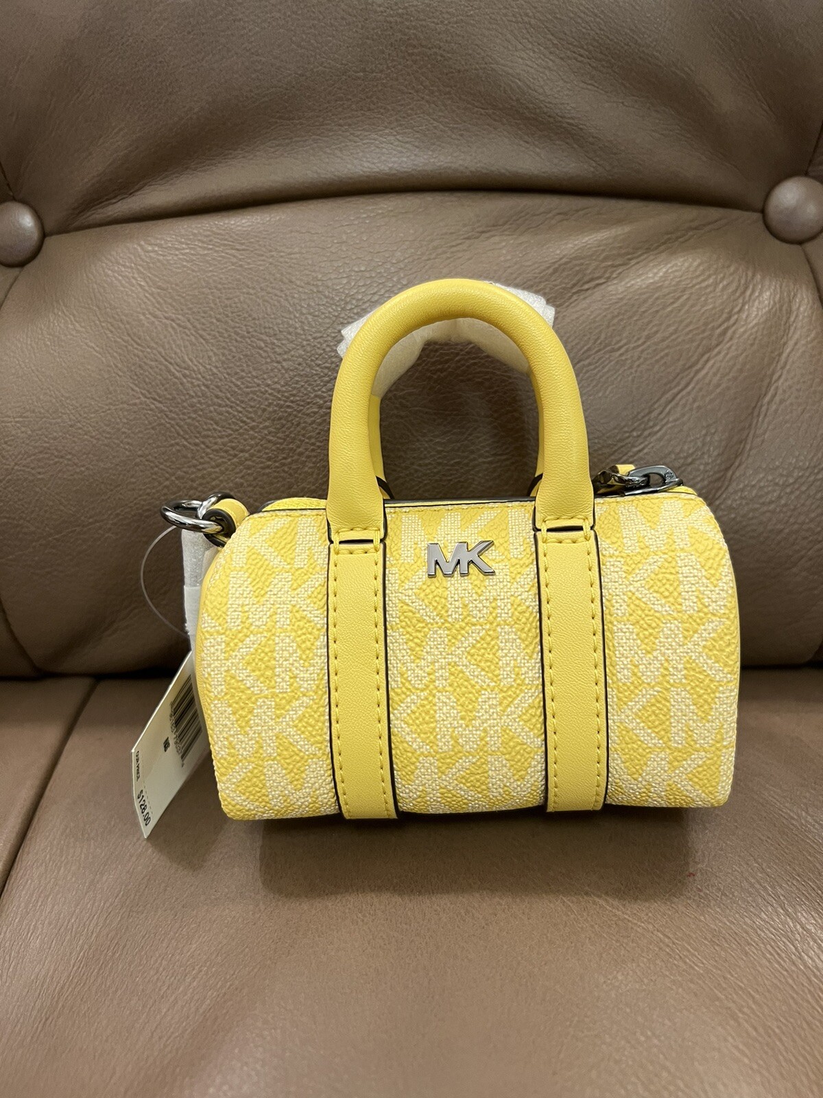 NWT Mini Michael Kors Duffle Bag Yellow
