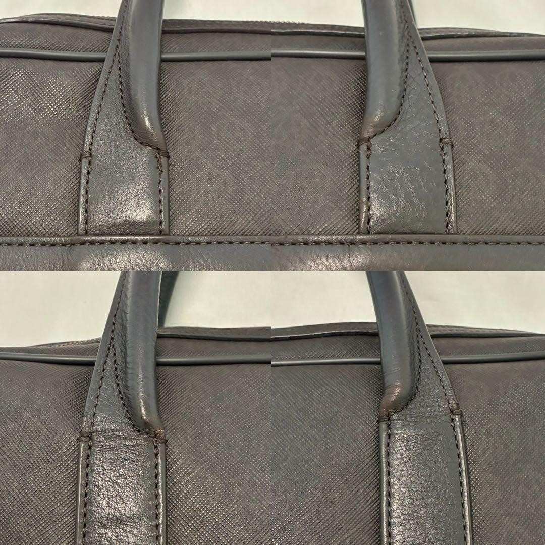 Dunhill Windsor 2-Way Business Bag Brown Crossbody Japan 0610143