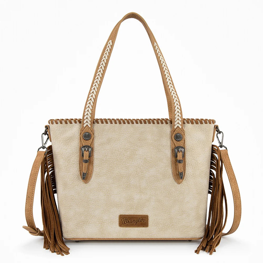 Wrangler Braided Tassel Tote Bag