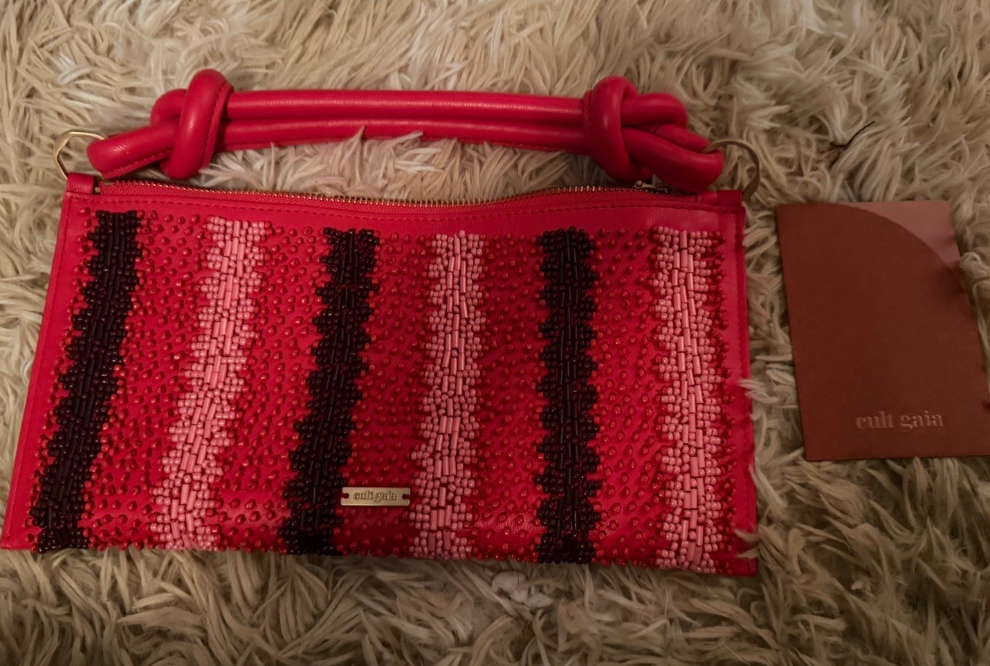cult gaia hera nano bag lollipop Gaia Beaded Red Shoulder Holiday