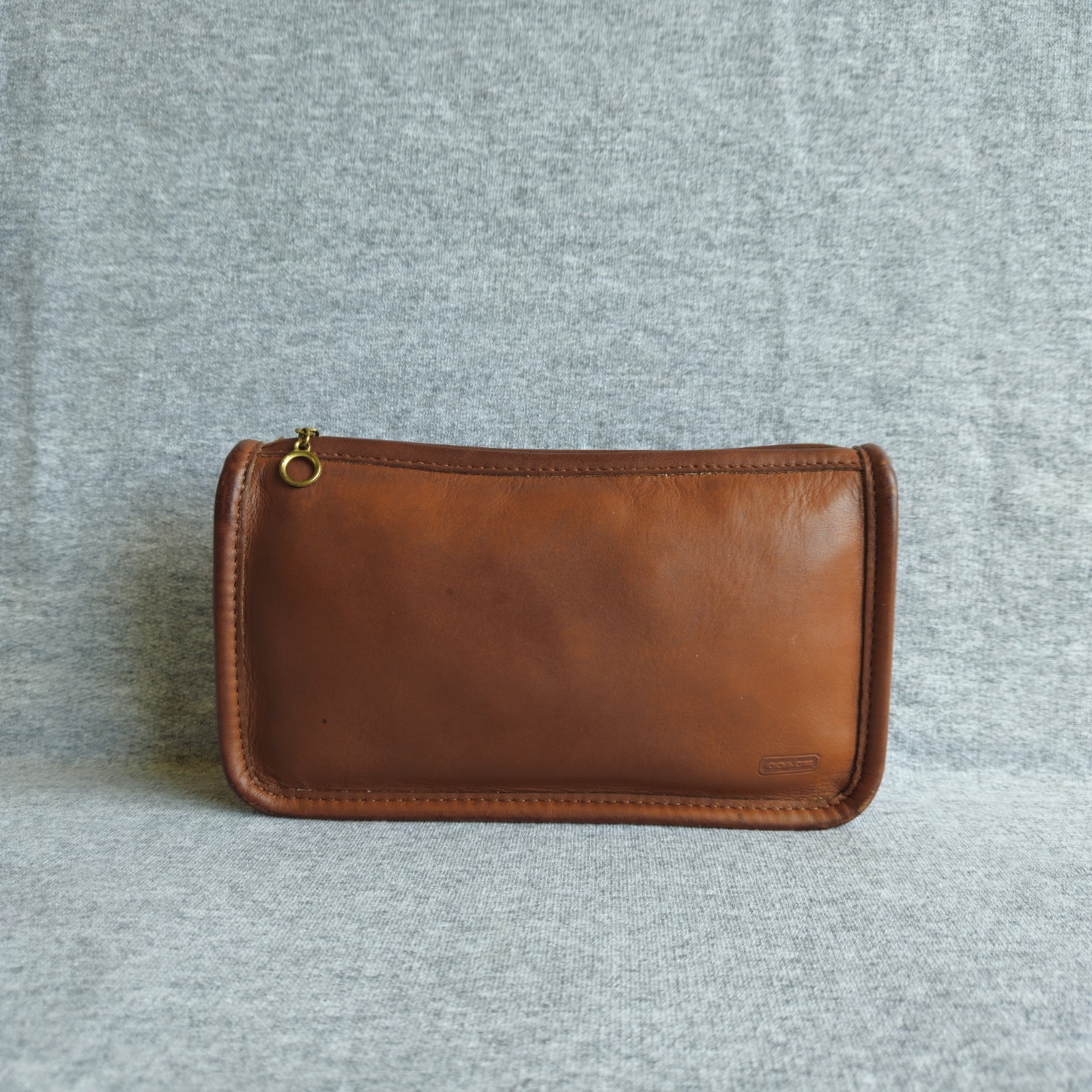 Vintage Coach Chunky Case Brown 7165 Pouch Cosmetic Bag