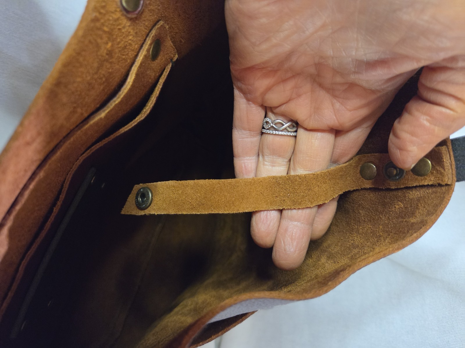 Portland Leather Goods Cognac Leather Classic Tote 11.5” X 6” X 11.5”