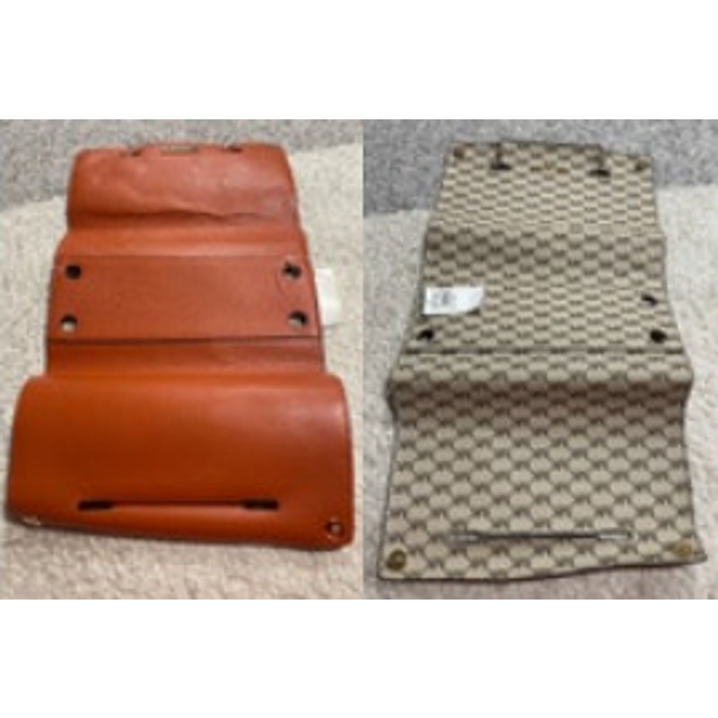 Michael Kors Selma Swap Medium Solid Top Zip Satchel Cover Orange Tan Logo Purse