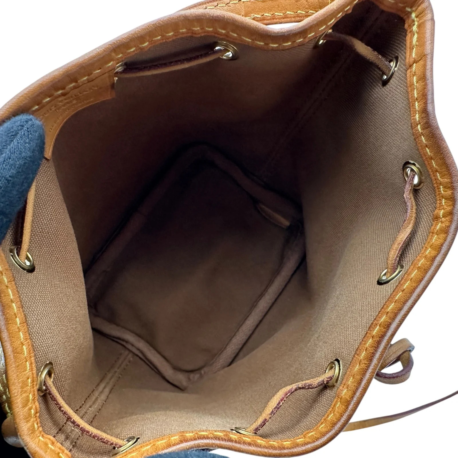 LOUIS VUITTON Nano Noé Brown Monogram Shoulder Bag M41346 #OKB5524