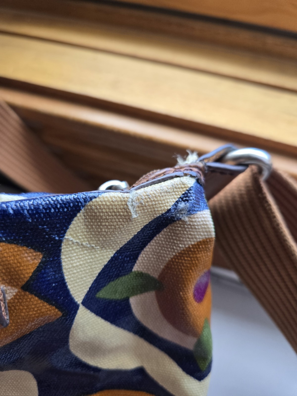 Fossil Key-Per Multicolor Floral Satchel, Crossbody, Wallet And Wristlet Set