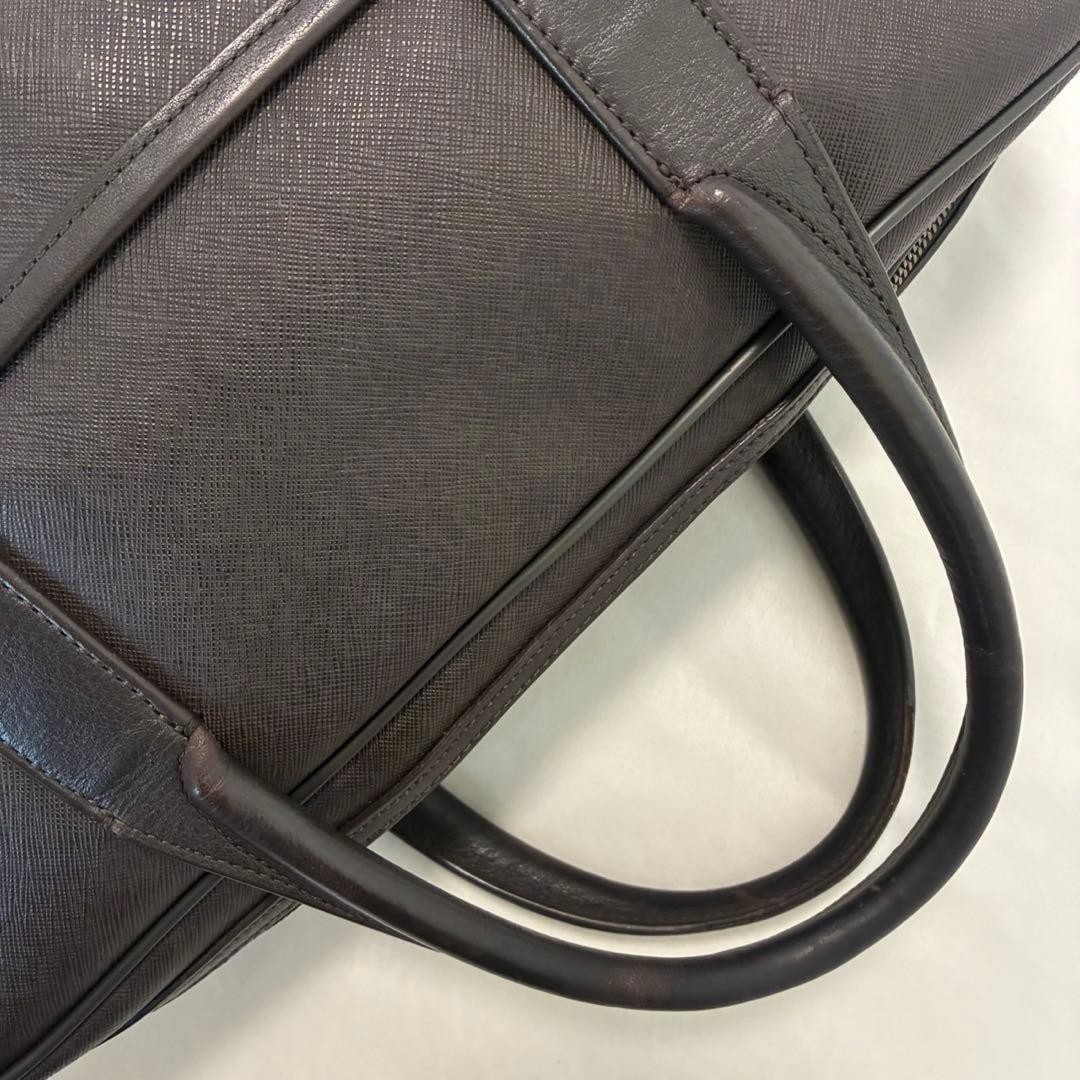Dunhill Windsor 2-Way Business Bag Brown Crossbody Japan 0610143