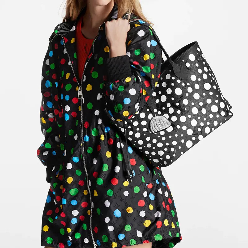LOUIS VUITTON x Yayoi Kusama NEVERFULL MM Tote Bag Women’s 11×5.5×12.2 in