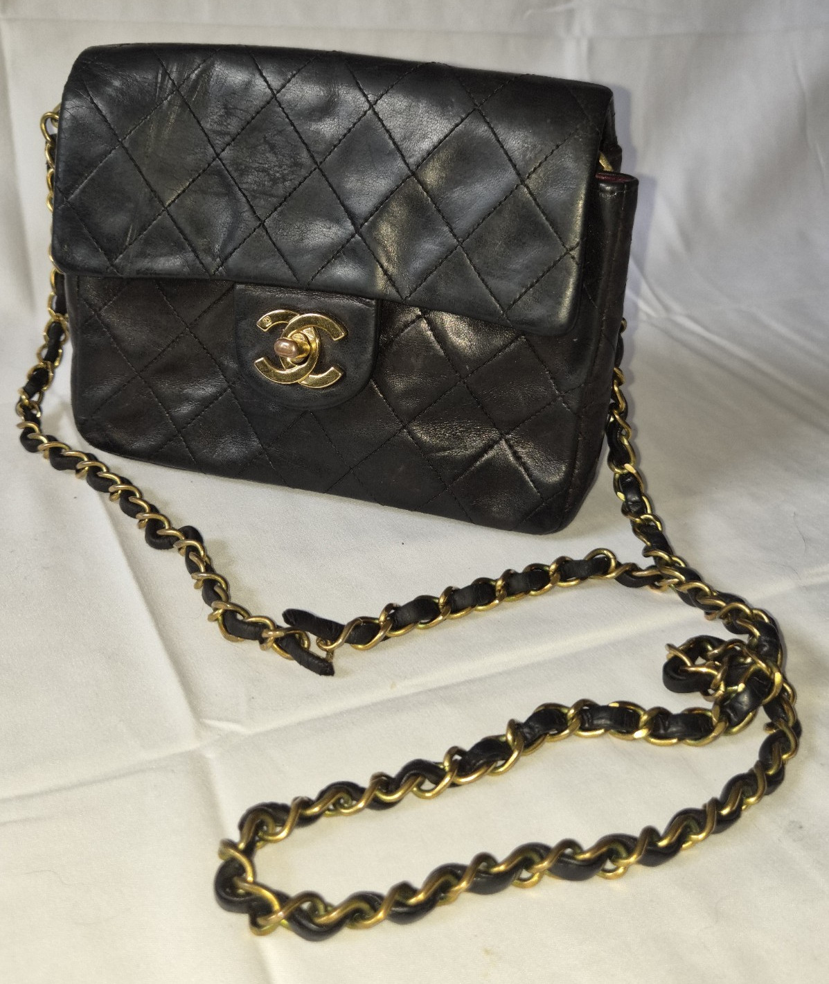 Authentic Chanel Ligne Cambon Black Quilted Leather Tote Bag
