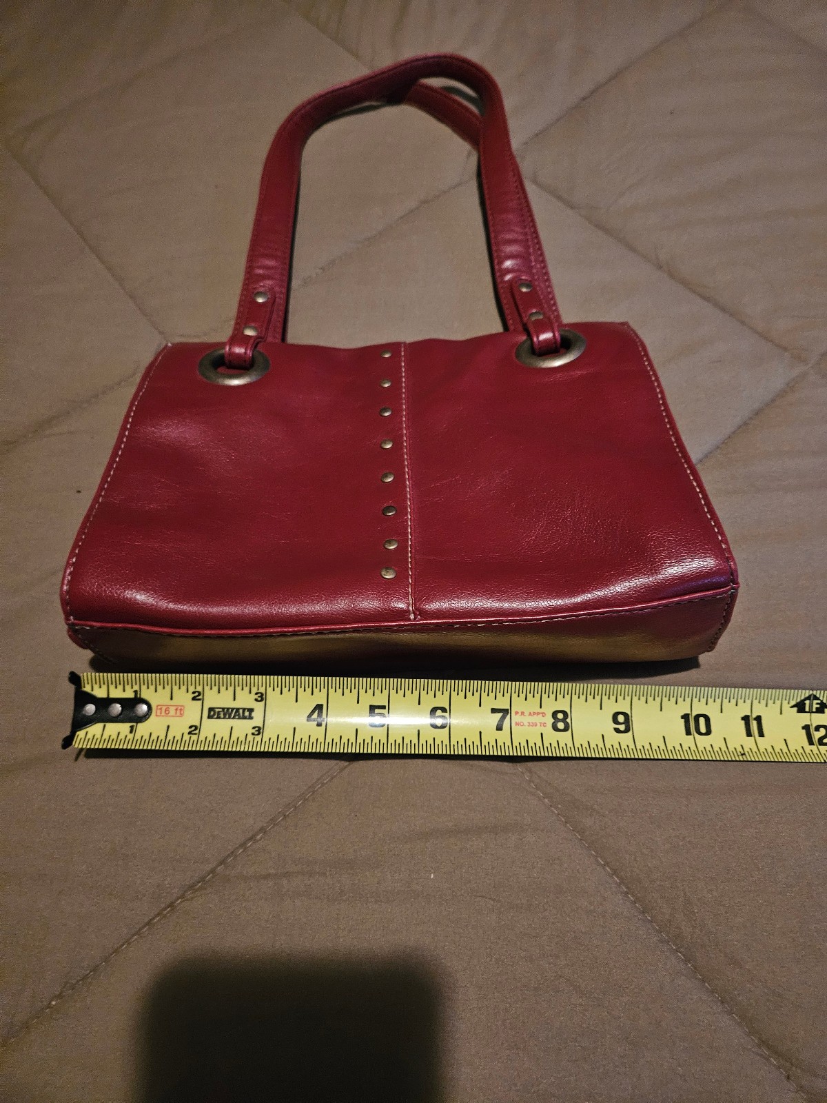 Red Leather Purse – unknown make