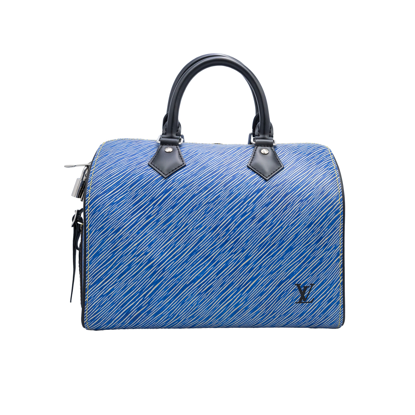Louis Vuitton Speedy Bandouliere 25 2way Handbag M51280 Epi Denim Blue