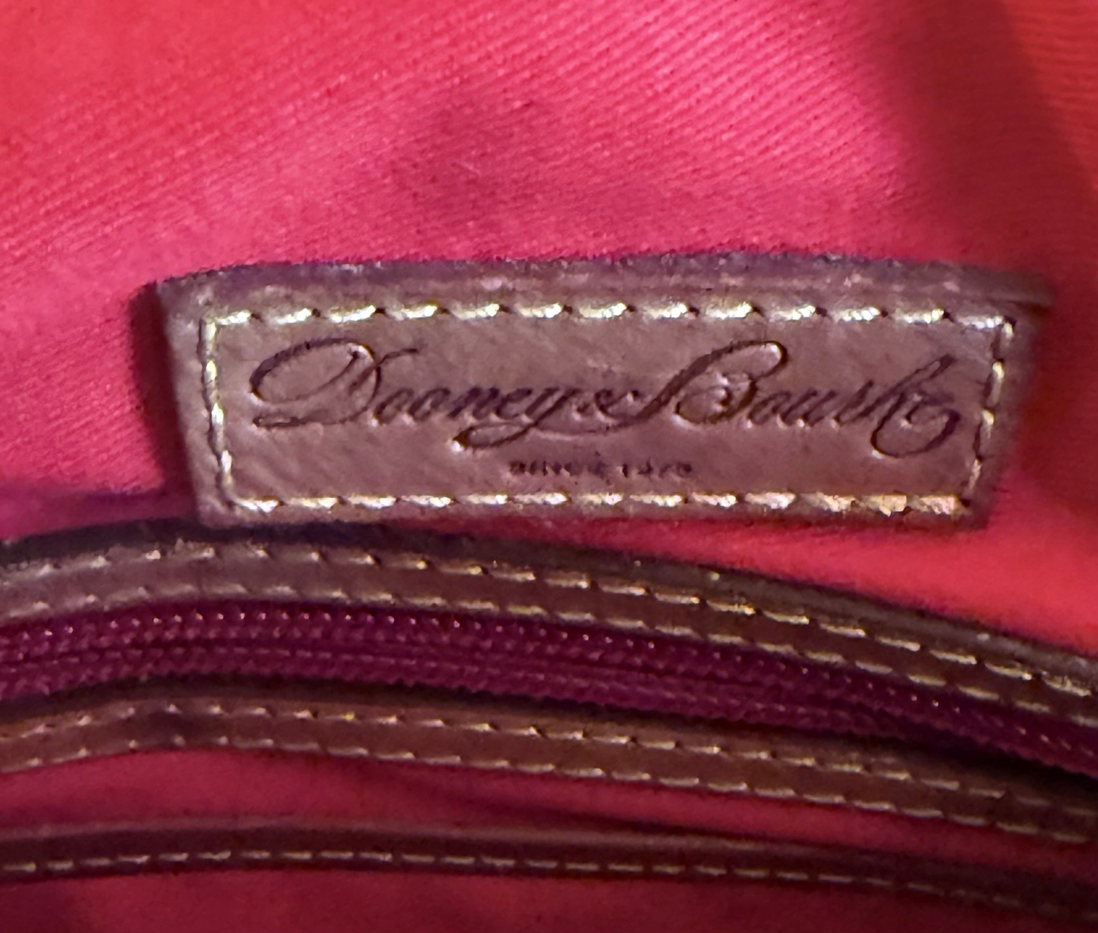 Vintage Dooney & Bourke Equestrian Leather Saddle Shoulder Crossbody Bag
