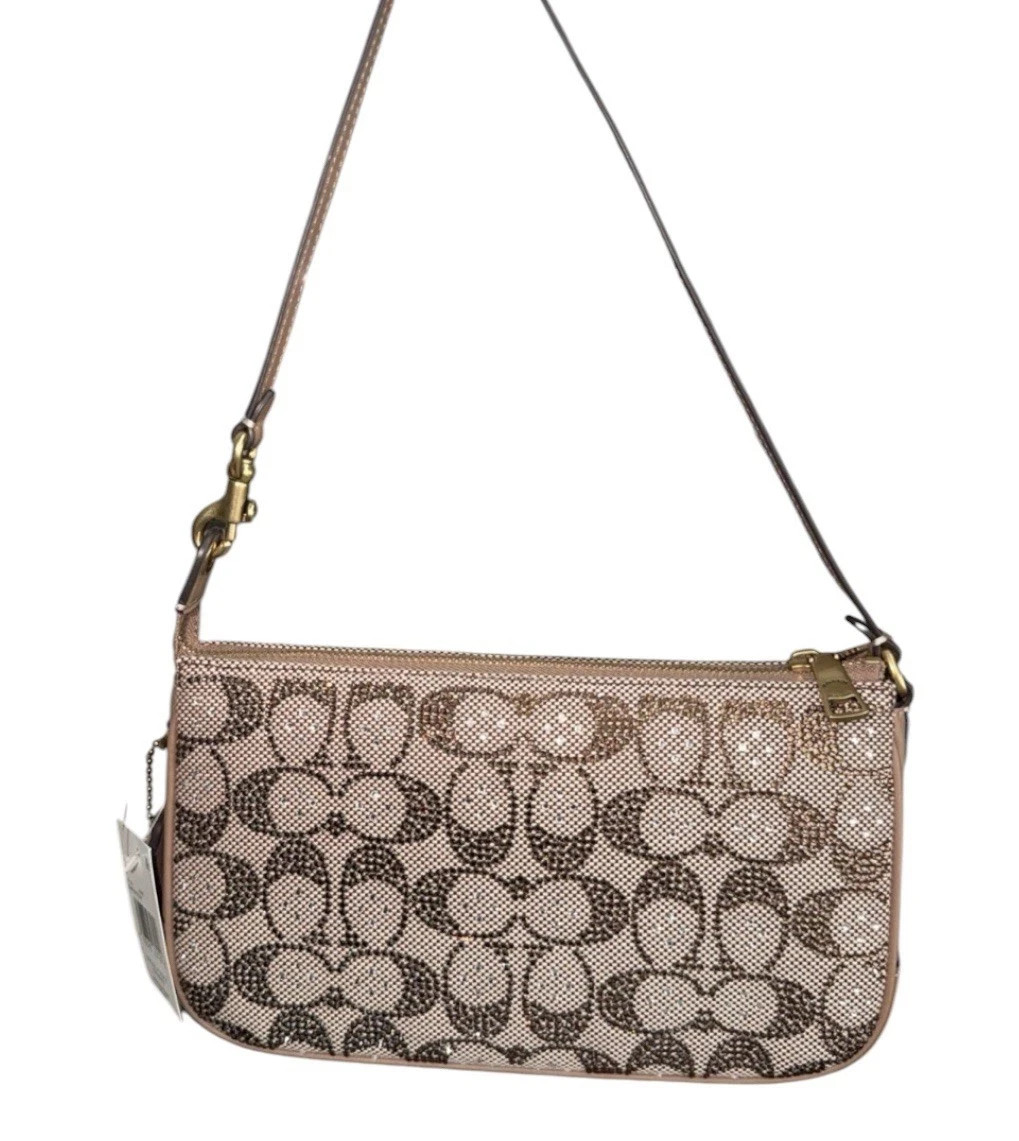 Coach Plaza Bag In Crystal Signature Jacquard CFG63