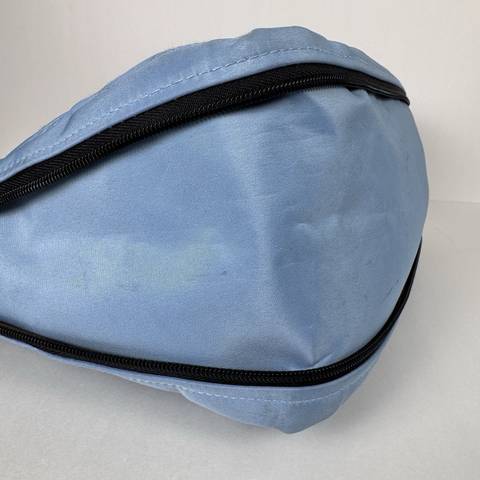 VTG 2006 Travelon Quilted Nylon Laptop Commuter Travel Tote Bag Blue Black 12×15