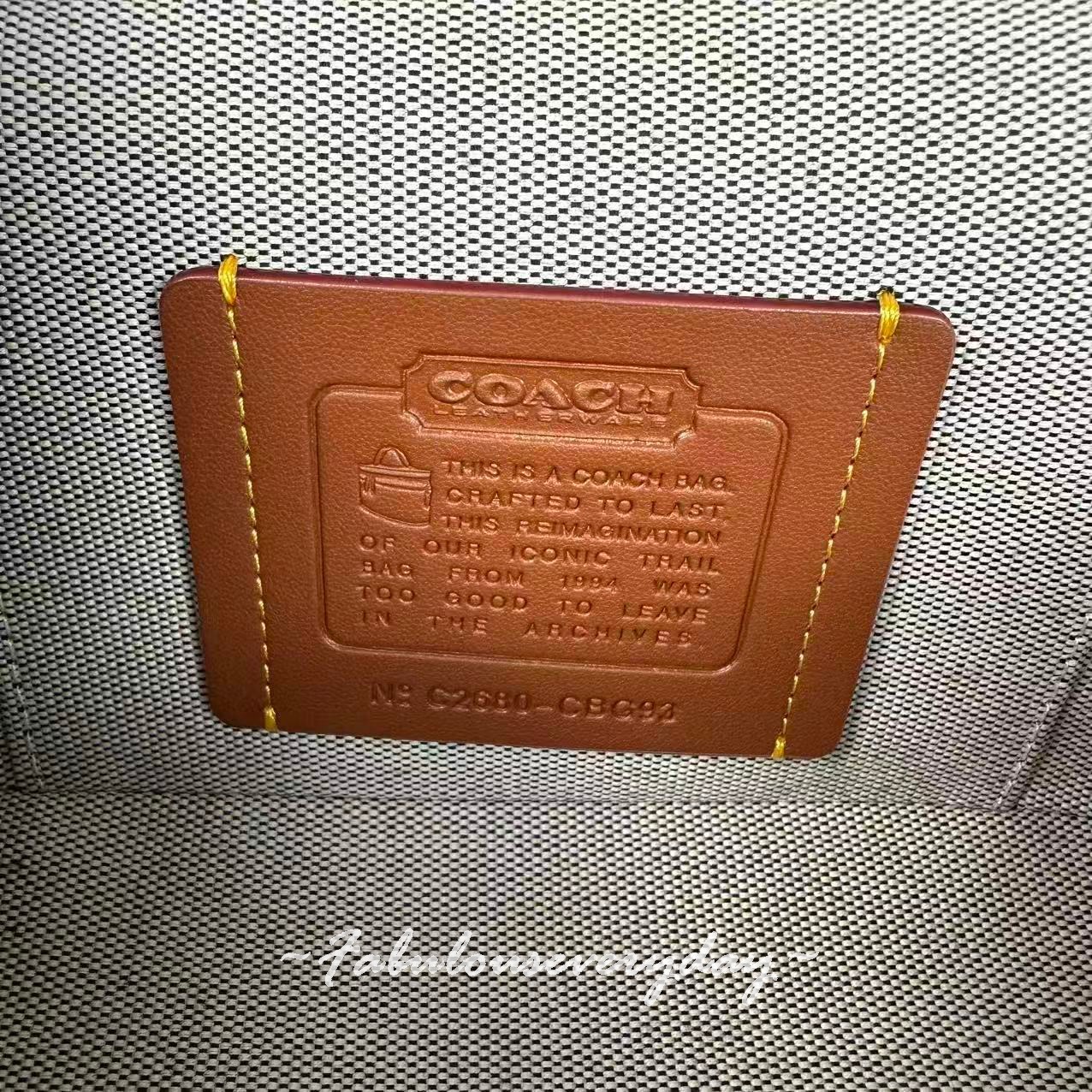 COACH Originals Trail Bag Crossbody Vanity Case In Leather/Gold/Black CBG93 NWT