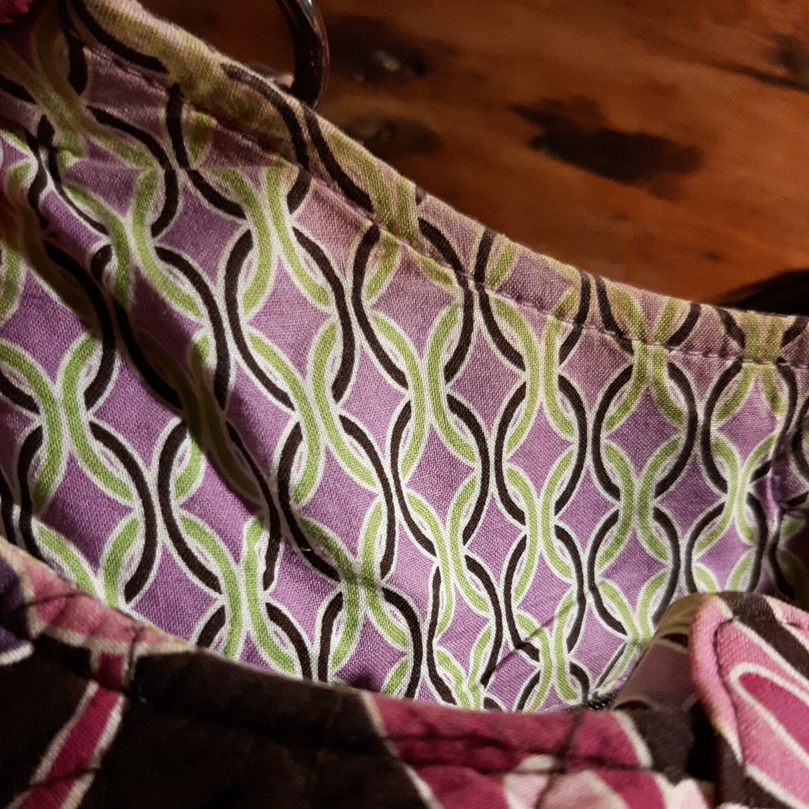 Vera Bradley Emma Purple Punch Quilted Handbag