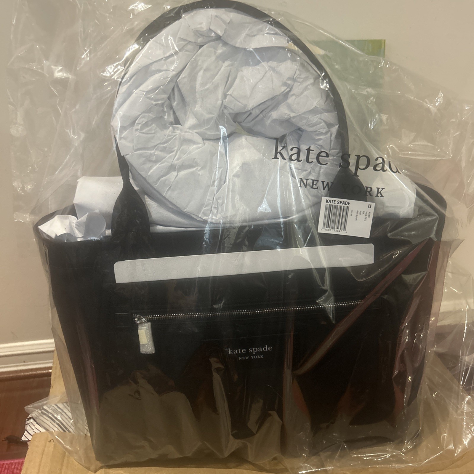 New Kate Spade Dash Large Black Nylon Everyday Travel Tote Work Bag