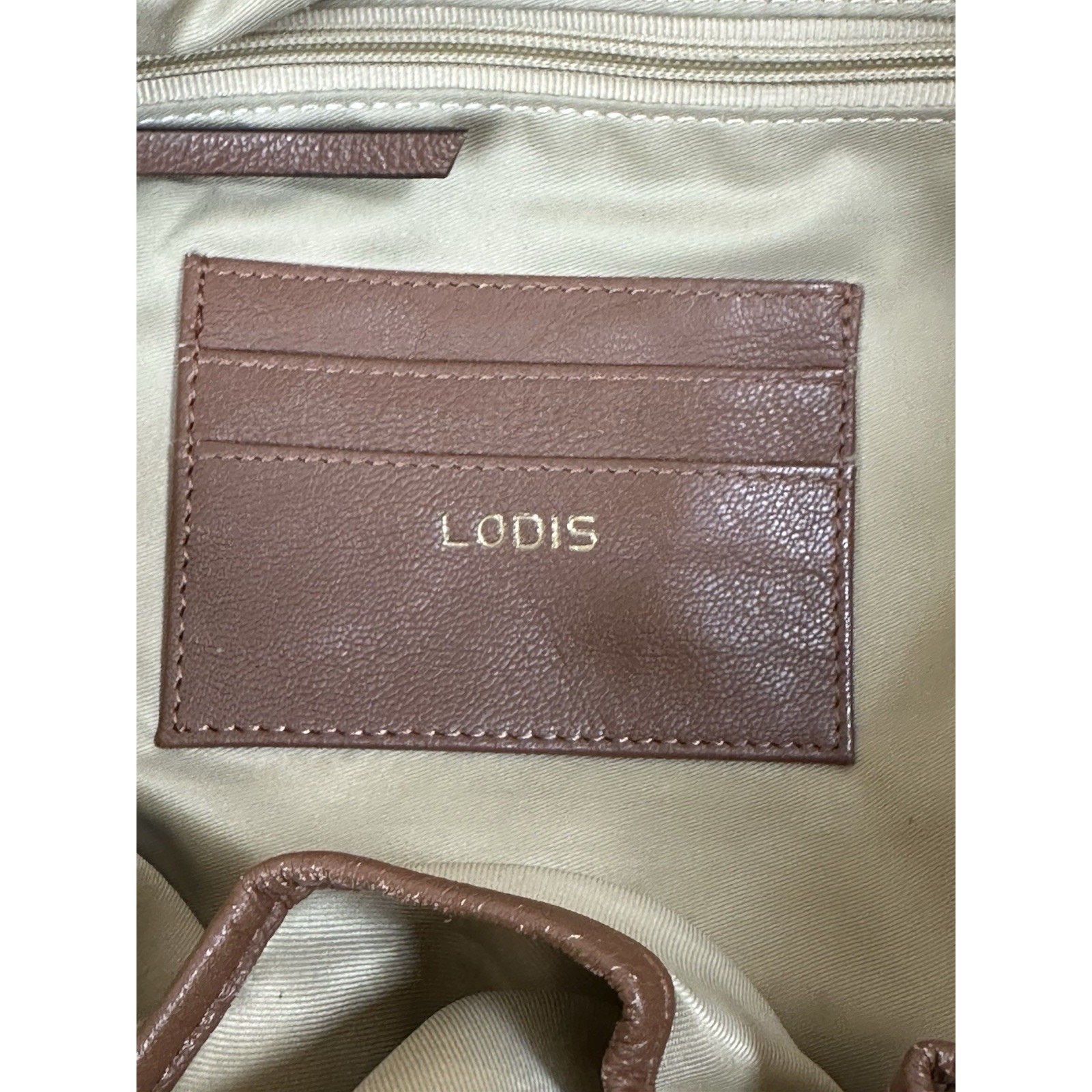LODIS Texas Leather Erica Tote Purse Tri Color Detailed Boho Western 17×11 in