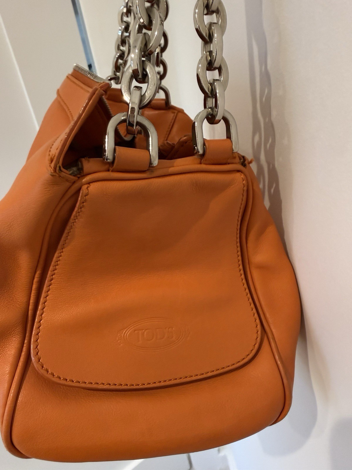 JP Tods Women’s Handbag Orange 2002
