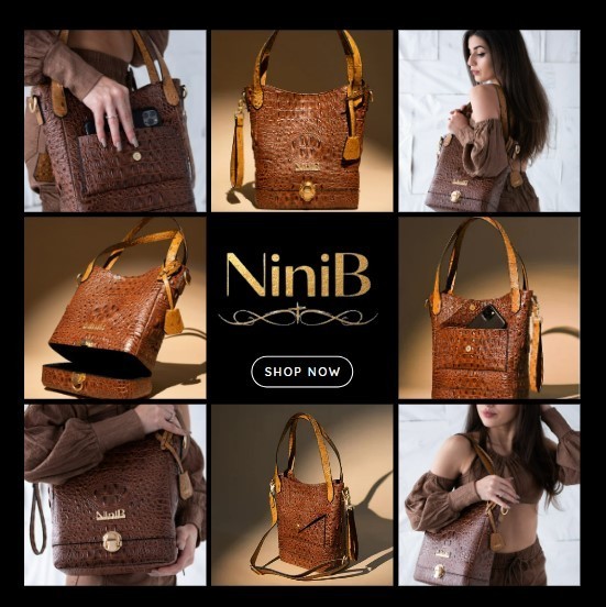 NiniB Fully organized, Multi removable strap Multi crocodile embossed handbags
