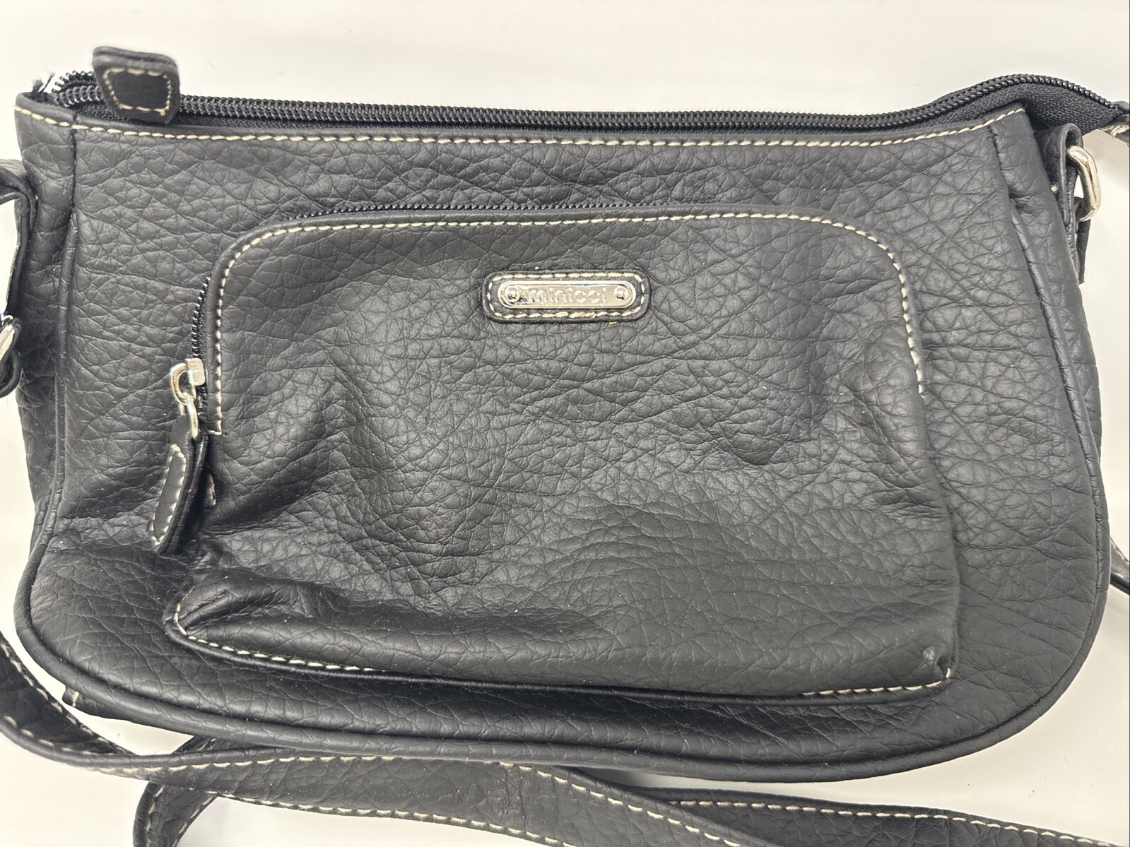 Minicci Payless Black Crossbody Small Purse With Adjustable Strap