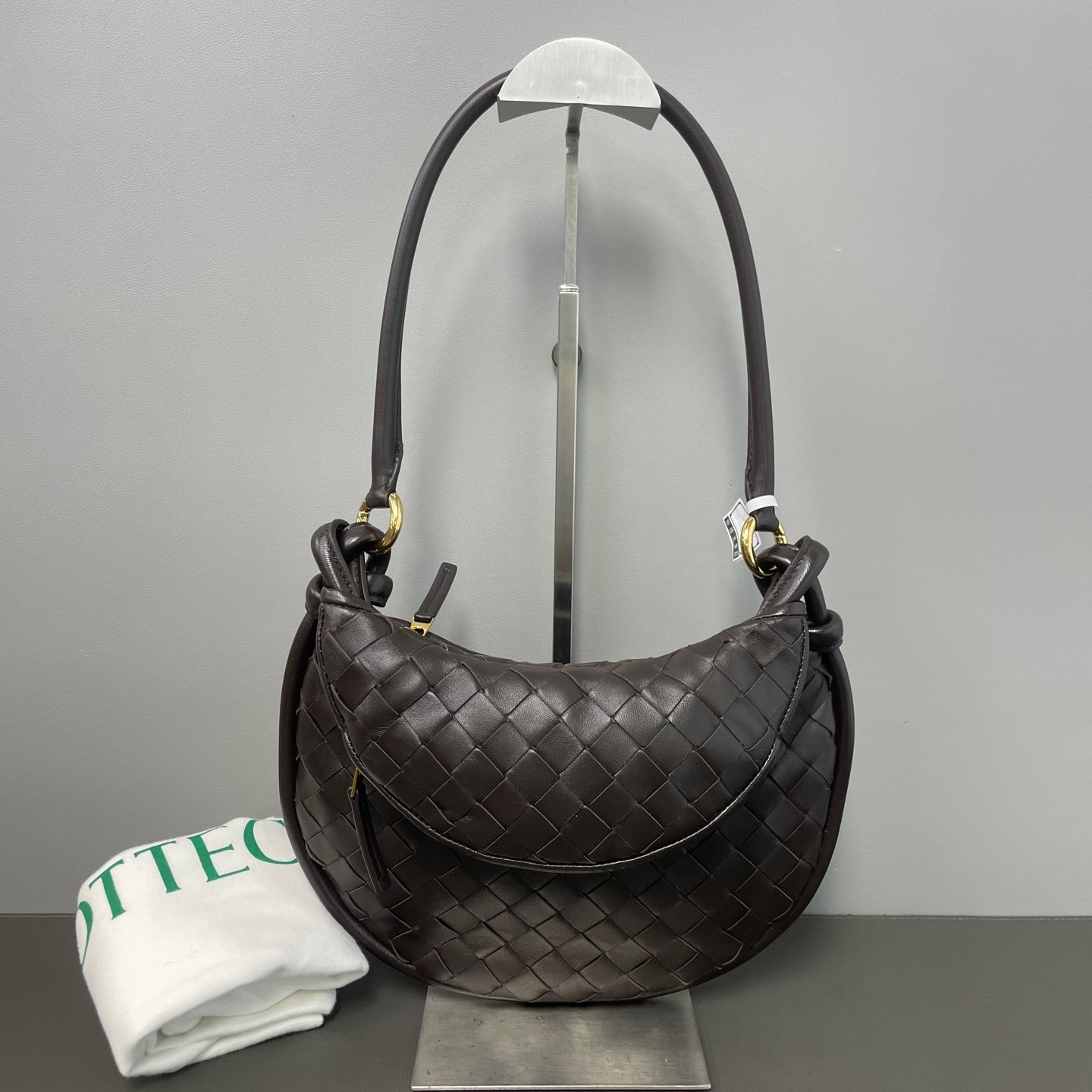 Bottega Veneta Pre-Owned Authentic Shoulder Bag Copper Brass
