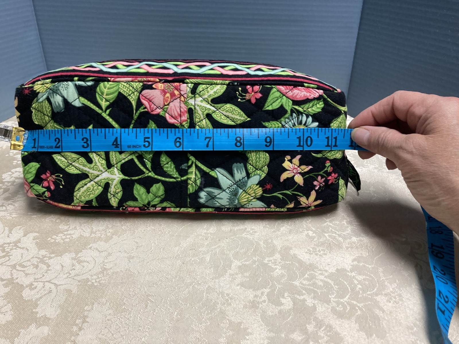 Vera Bradley LoLa Handbag Bontanica Pattern Small top zip Excellent Condition
