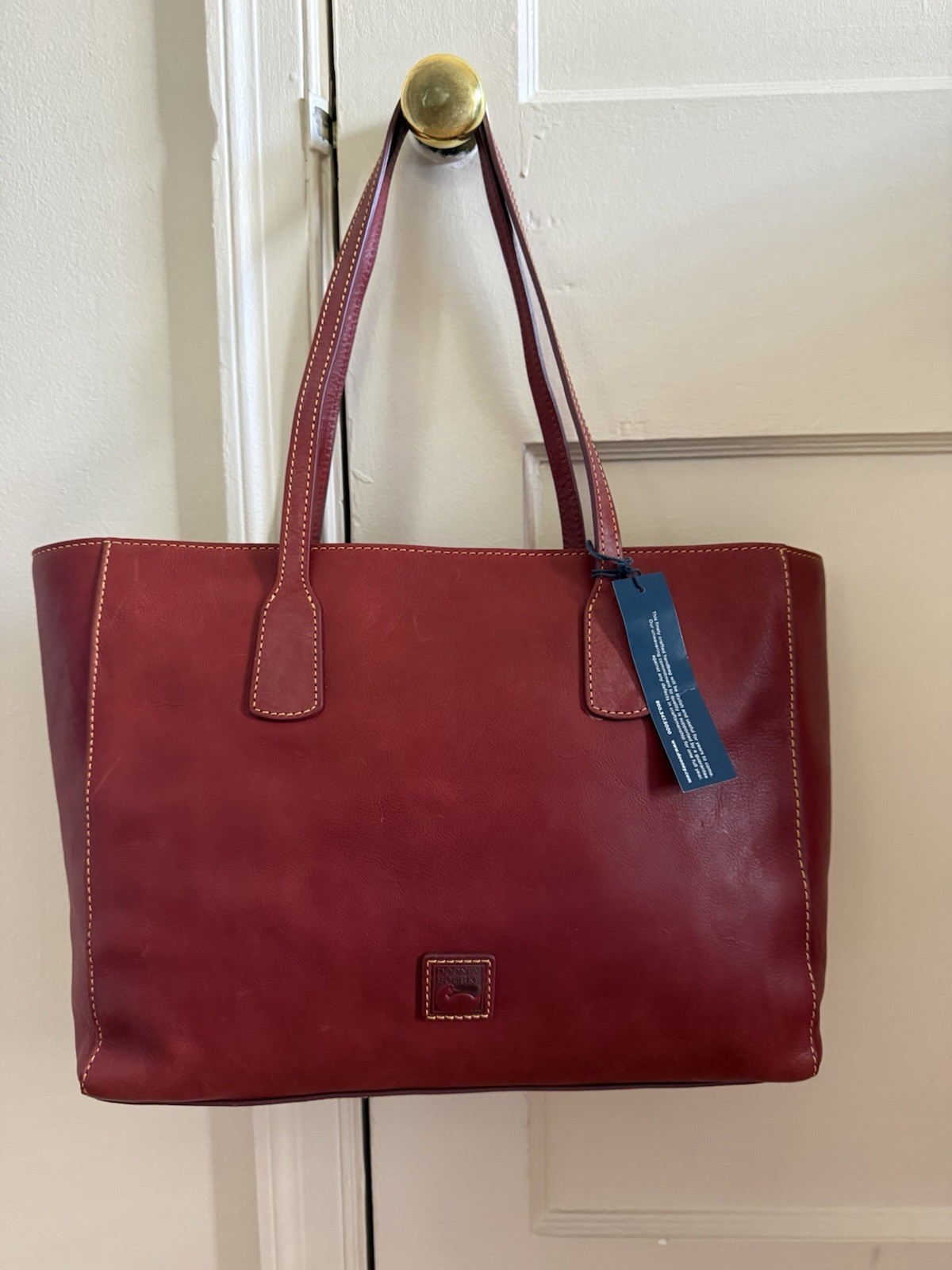 Dooney & Bourke Florentine Leather Ashton Tote, Bordeaux
