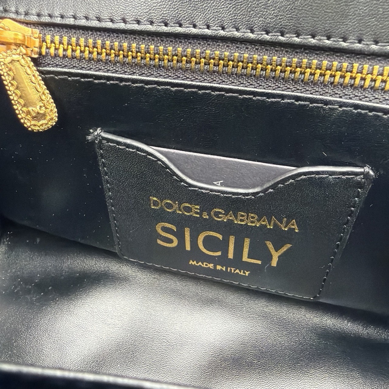 Dolce & Gabbana Devotion Black Quilted Shoulder Bag Strap w/ Box Dust Bag
