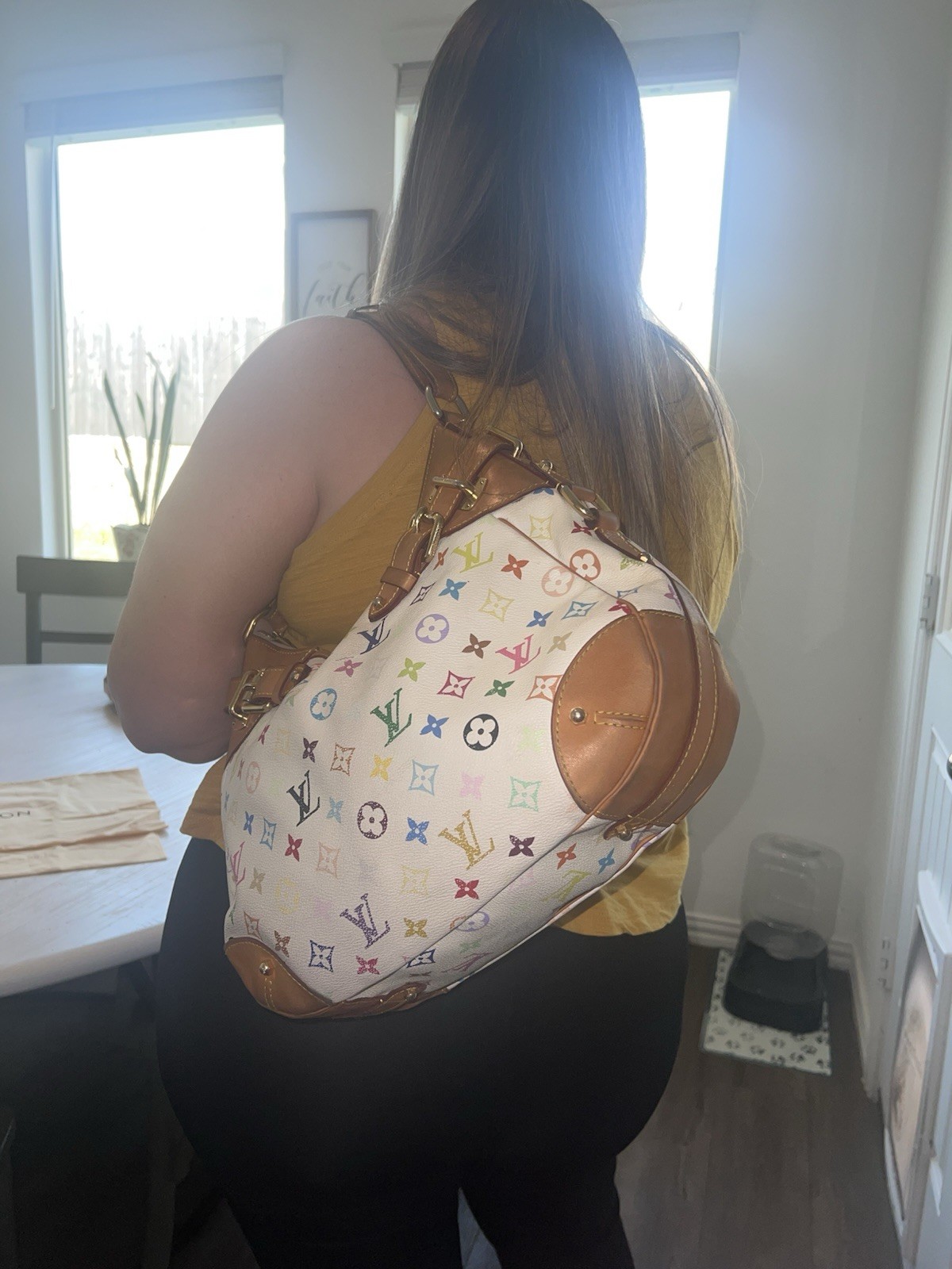 Louis Vuitton Greta Satchel Multicolor Monogram Canvas