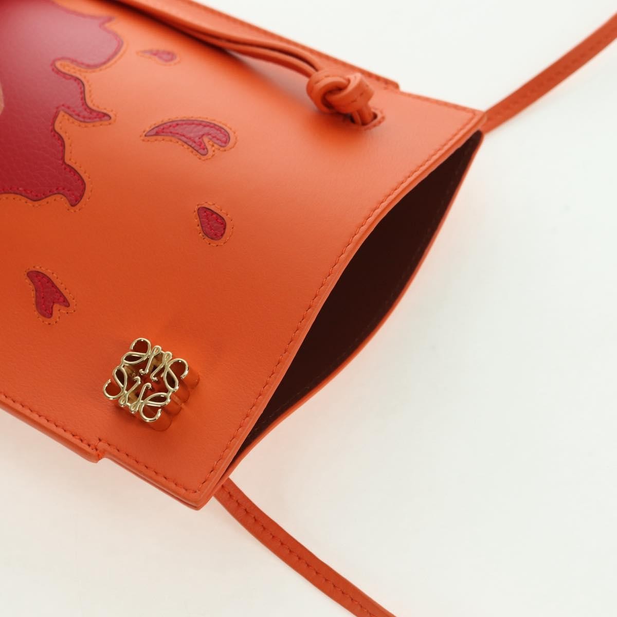 LOEWE × Ghibli Howl’s Moving Castle Pebble Dice Pocket Calcifer Auth 167251SM