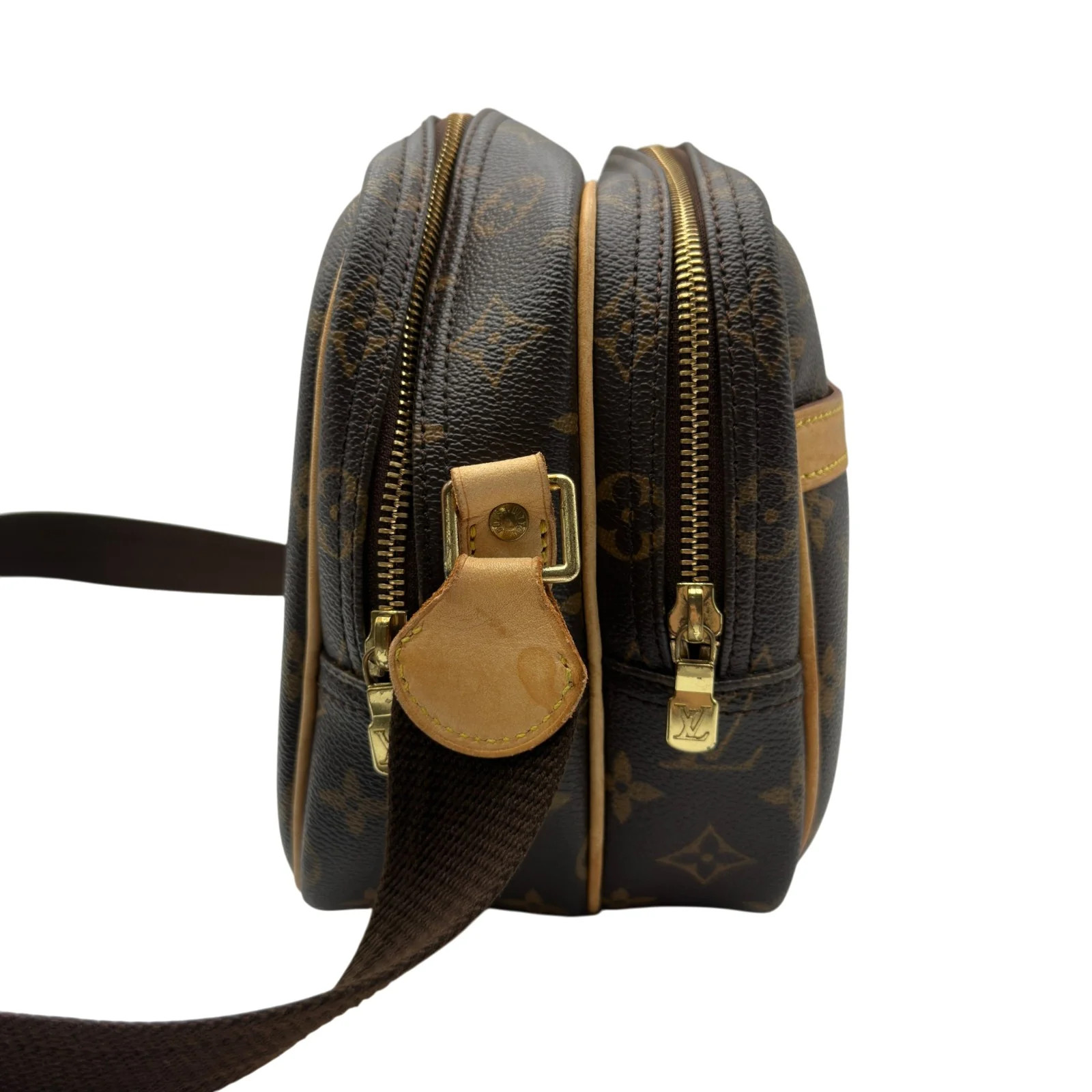 LOUIS VUITTON Reporter PM Brown Monogram Shoulder Bag M45254 #OKB8408