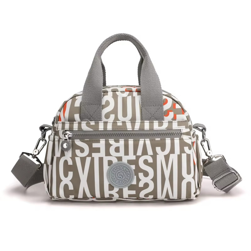 Fashion Floral Pattern Women’S Handbag High Quality Durable Fabric Mommy Bag Lar