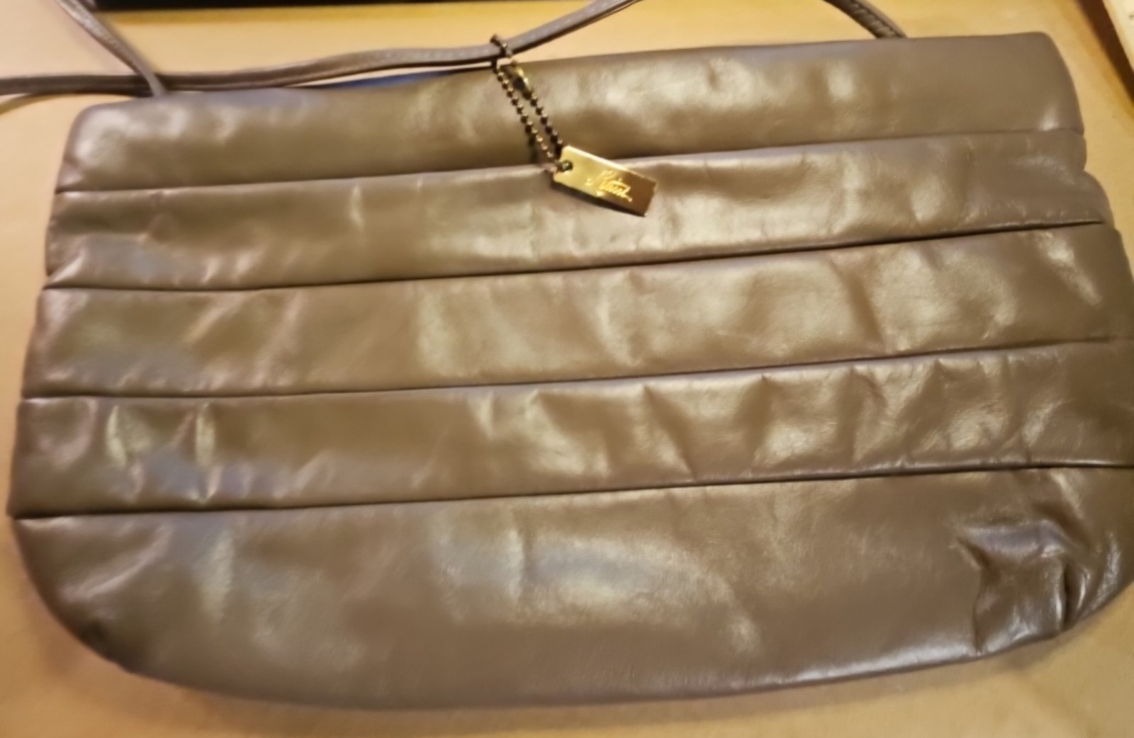 Vintage Letisse Snap Shoulder Bag – Chocolate Brown Genuine Leather
