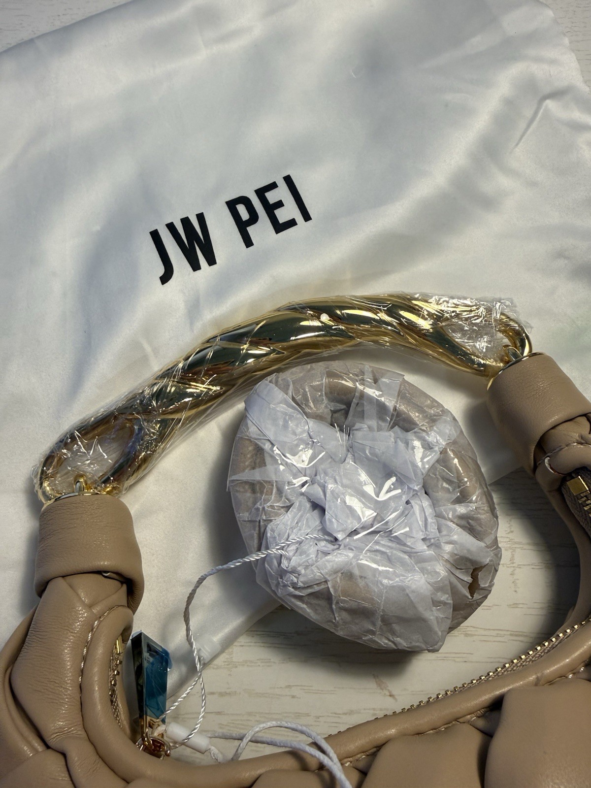 JW PEI Orla Weave Handbag/ Crossbody Bag – Almond