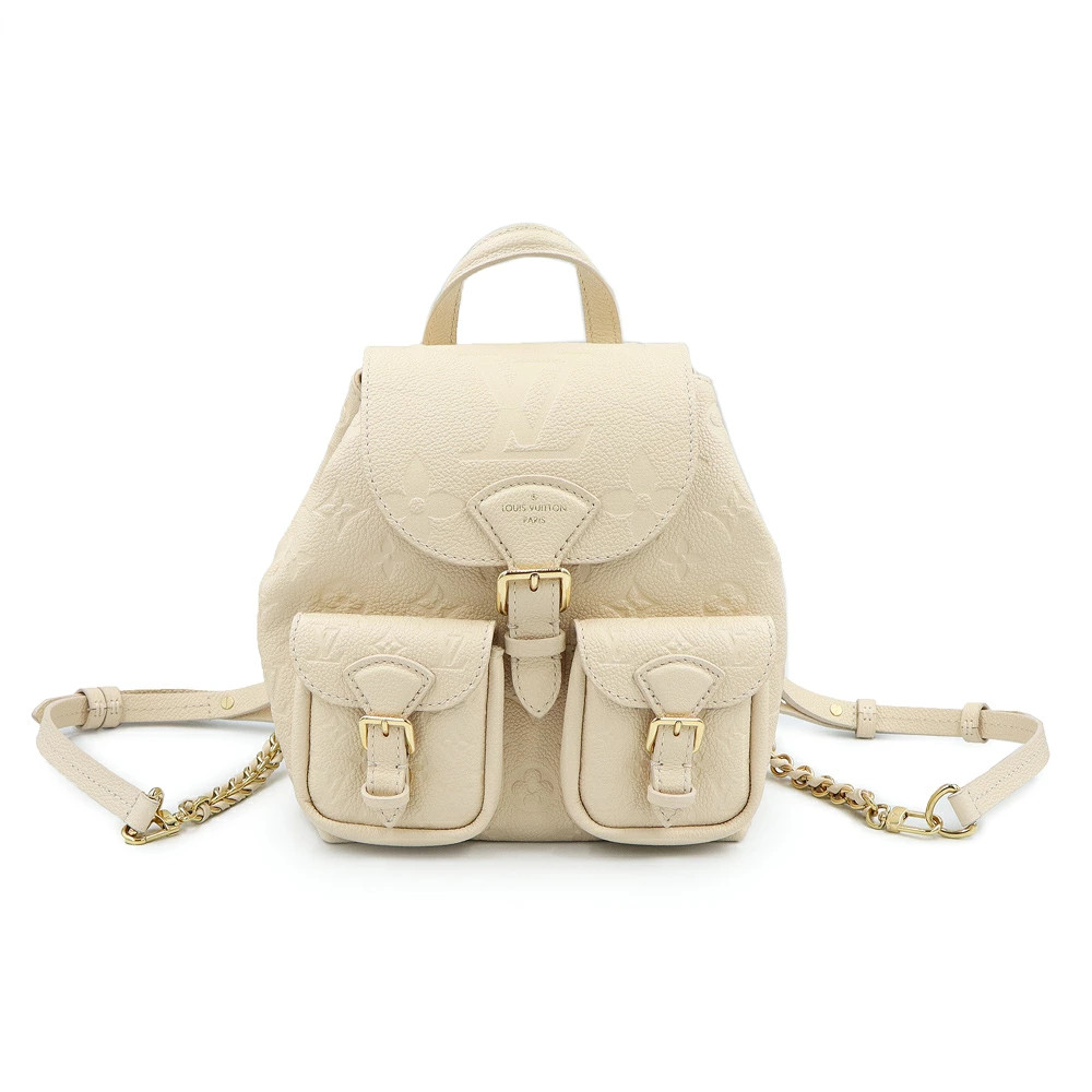 Louis Vuitton Backup Claim White Chain M47106 Shoulder Bag Monogram #BCB1963