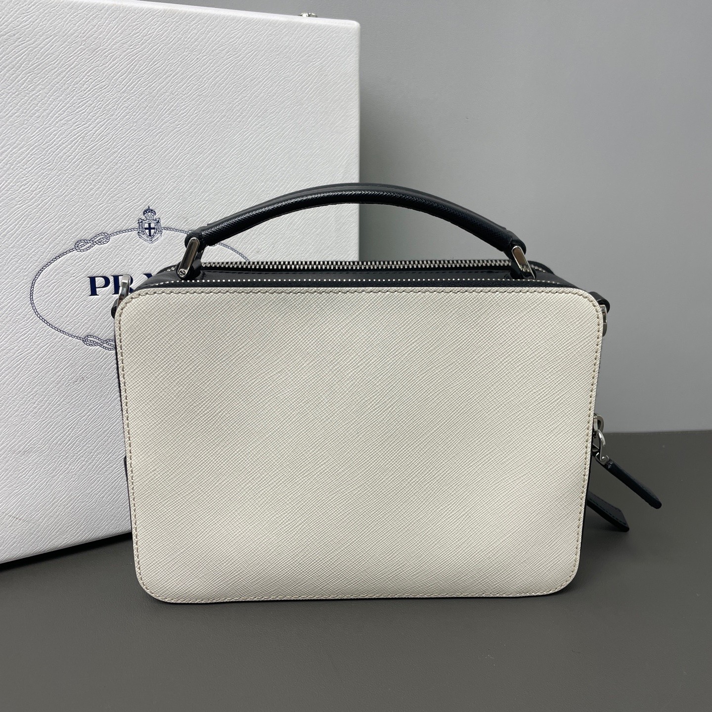 Prada Pre-Owned Authentic Camera Bag Colorblock Leather Free Tracked Shipping