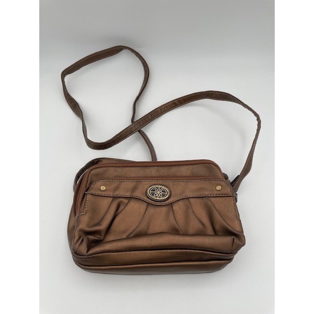 Copper Colored Cross Body Bag