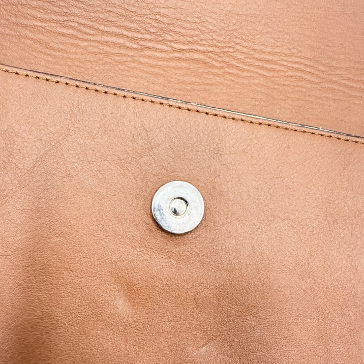 Chloe Faye Shoulder Bag in Brown Suede and Leather with Gold-Tone Hardware