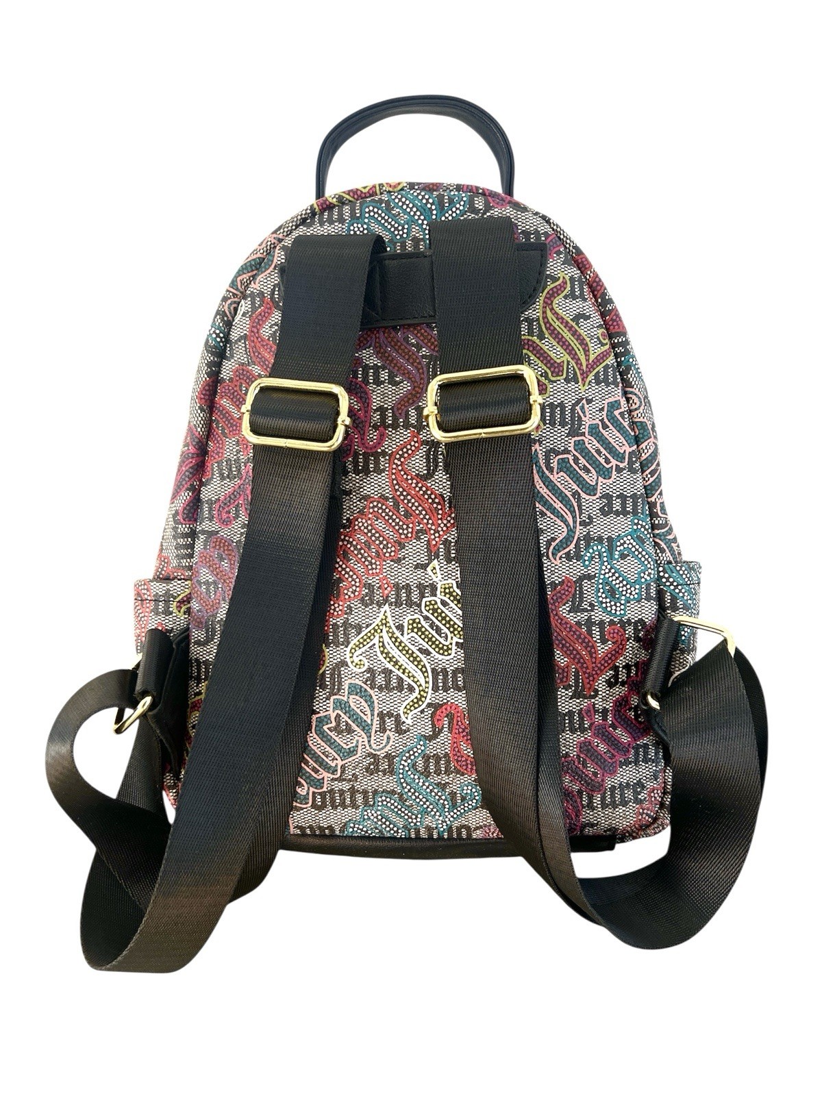 NWOT Juicy Couture Monogram Mini Backpack Lollipop Bag Y2K Gothic Graffiti
