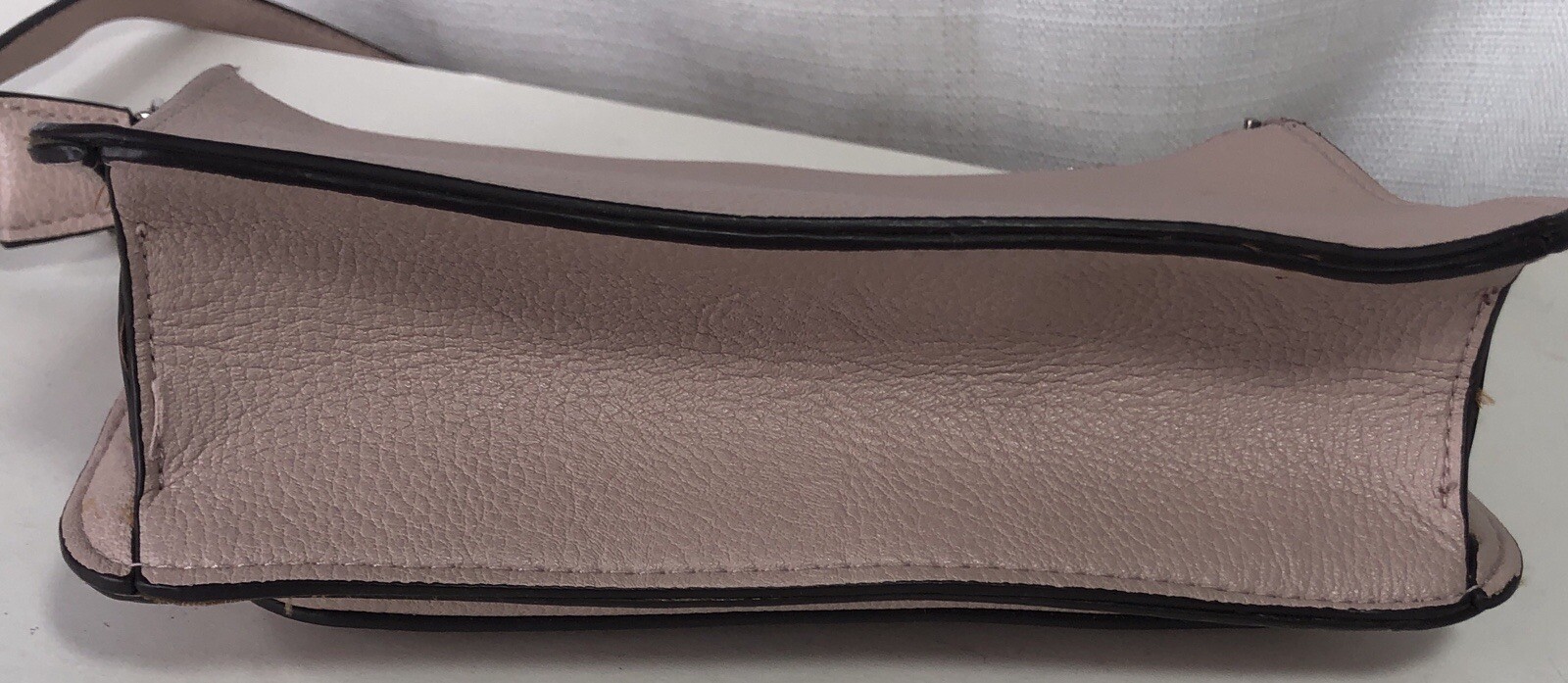 Nicole by Miller Cross Body Purse Bag Dusty Rose Pink w/ Chain Accents Zipper