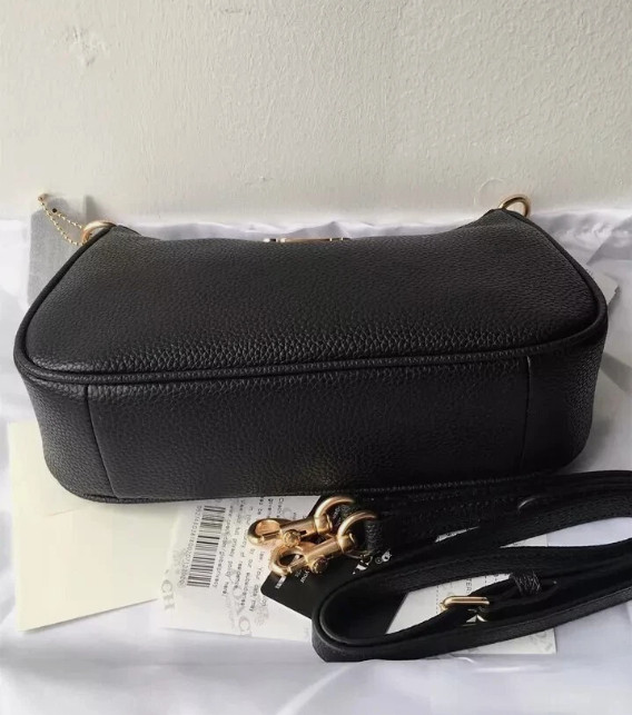 COACH Teri Shoulder Bag Canvas Black CA209 Brand New From Outlets