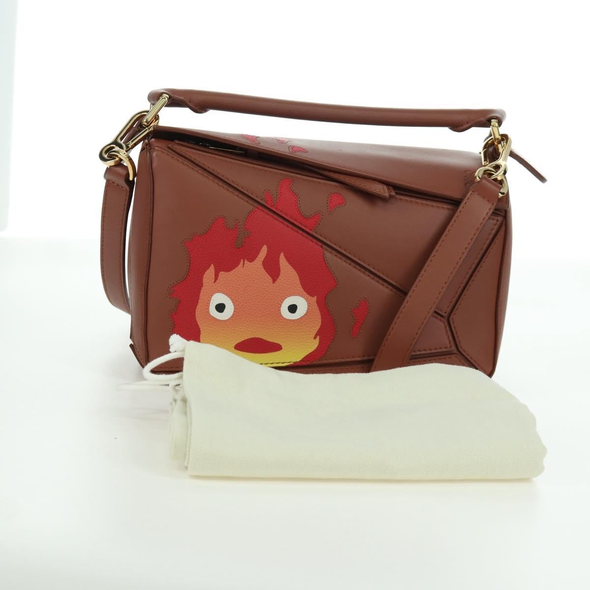 LOEWE Small Puzzle Studio Ghibli Howl’s Moving Castle Calcifer Auth 173304SM