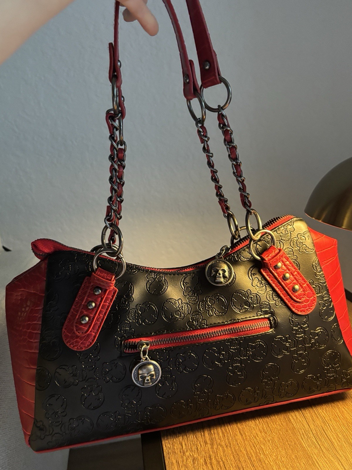 Ed Hardy Skull Tote W Charms NOWT