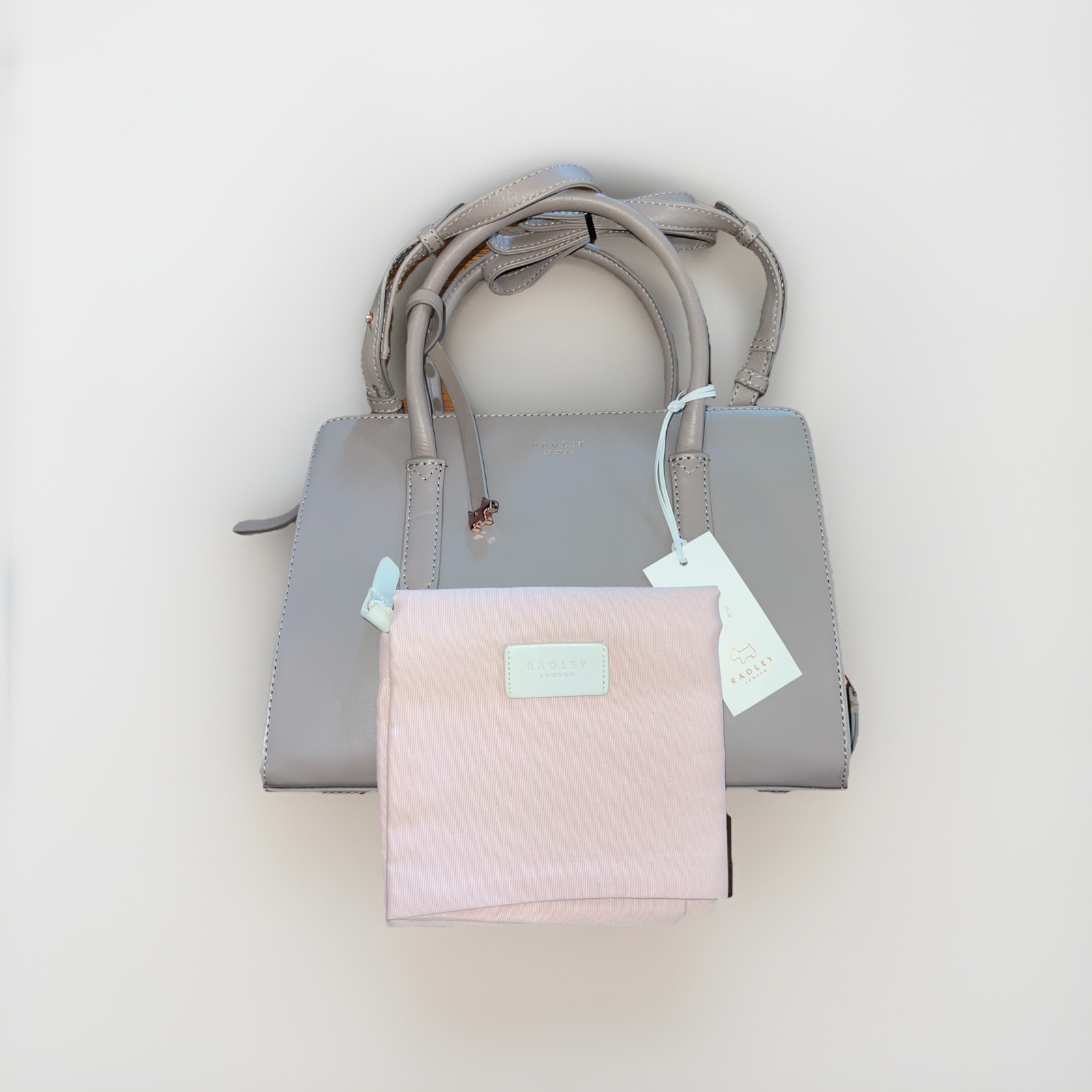 Gorgeous! NWT Radley London Liverpool Street Bag Satchel Mink Taupe Color